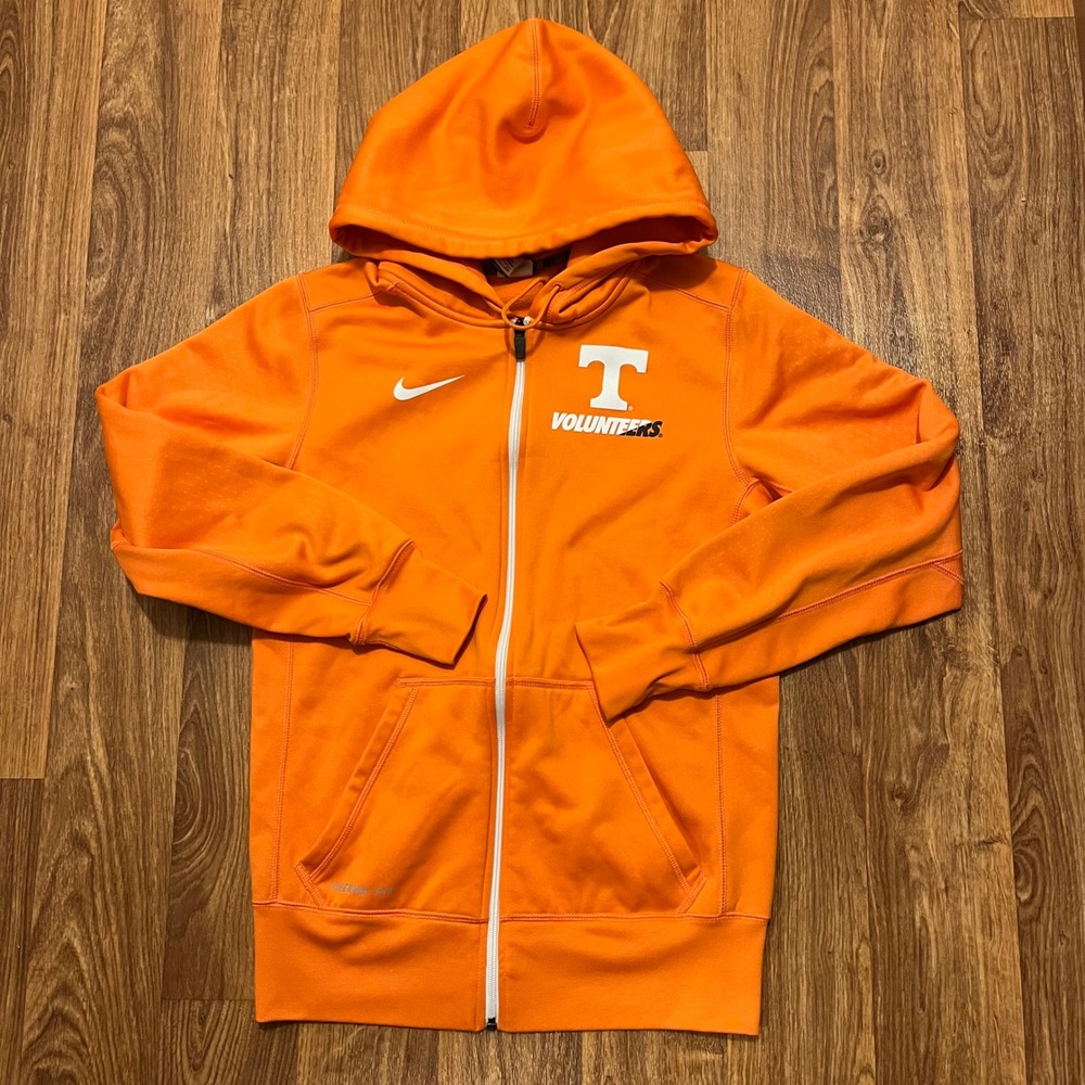 Nike Therma-FIT Tennessee Volunteers Hoodie Women Small Orange‎ Full Zip